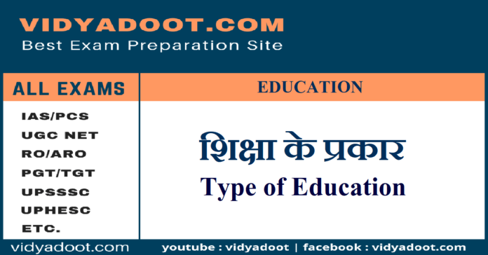 Types of Education in Hindi