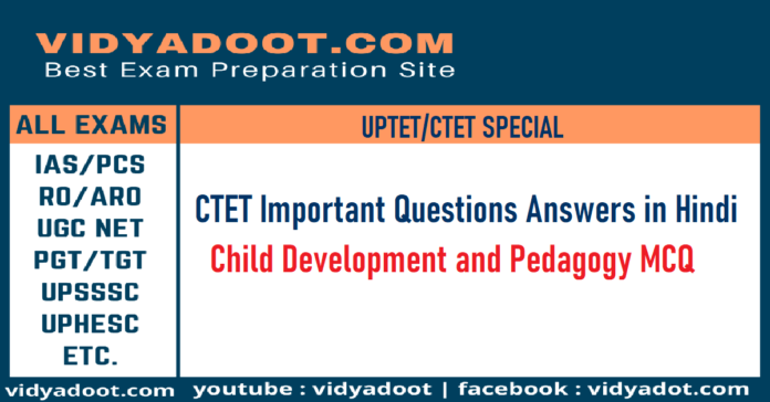 CTET Important Questions Answers in Hindi